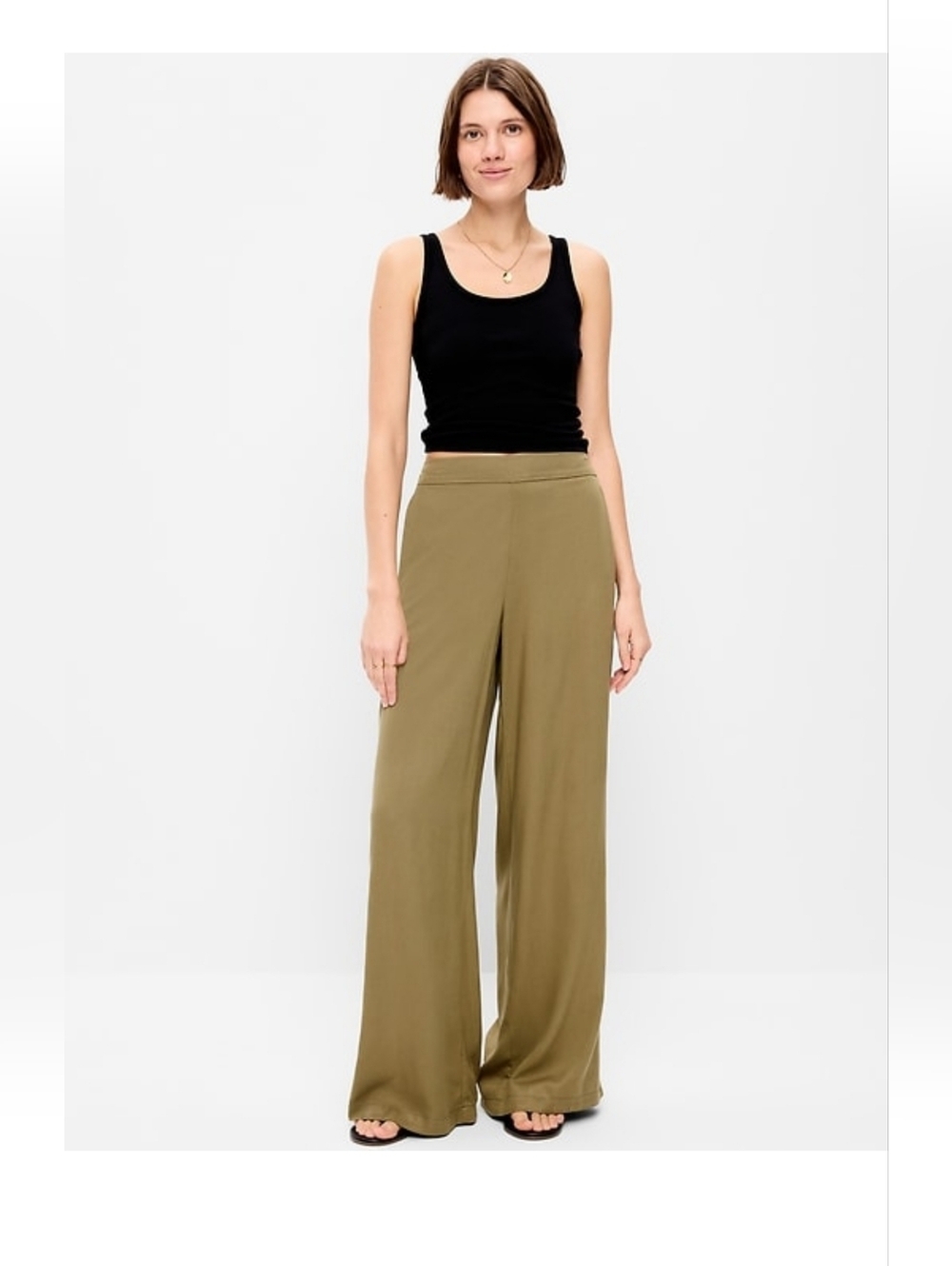 High Waisted Playa Wide Leg Pants